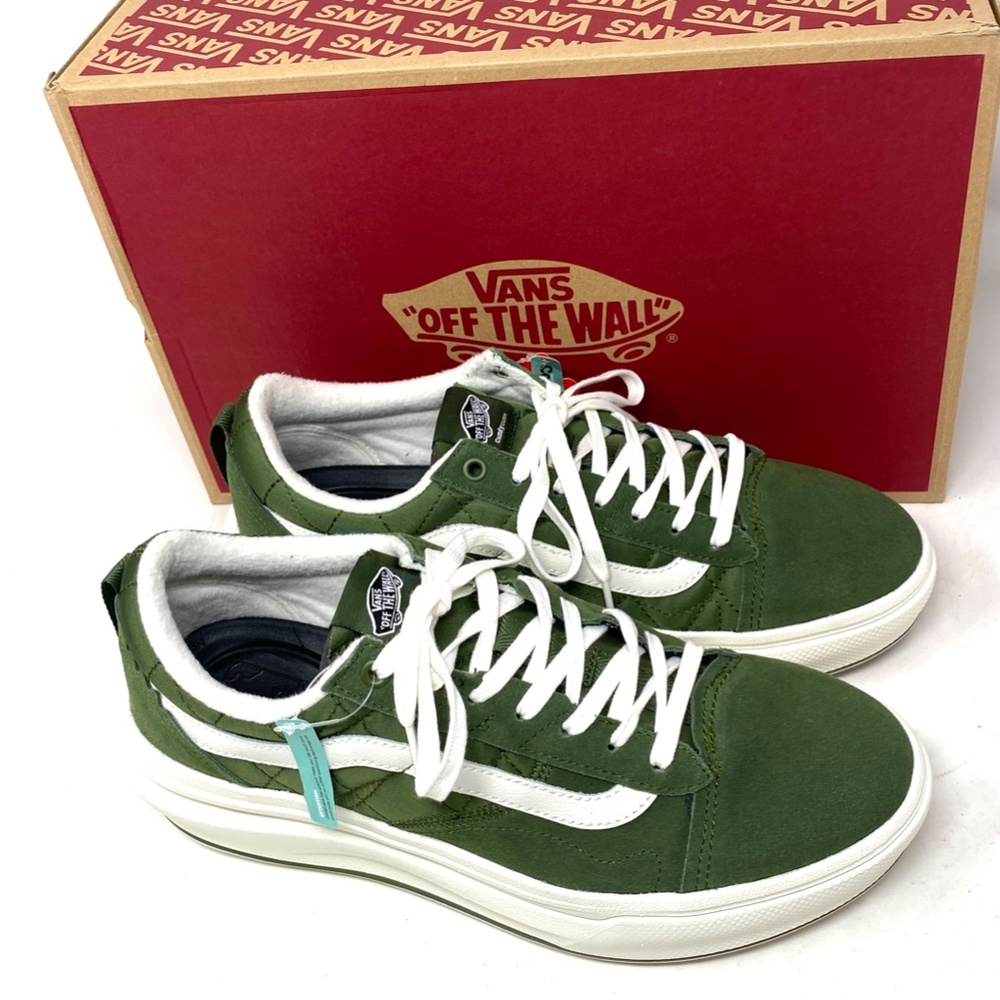 VANS Old Skool Overt Plus CC Sneakers Women’s Size Suede Green Shoes VN0A4BVLE02 - Picture 8 of 11